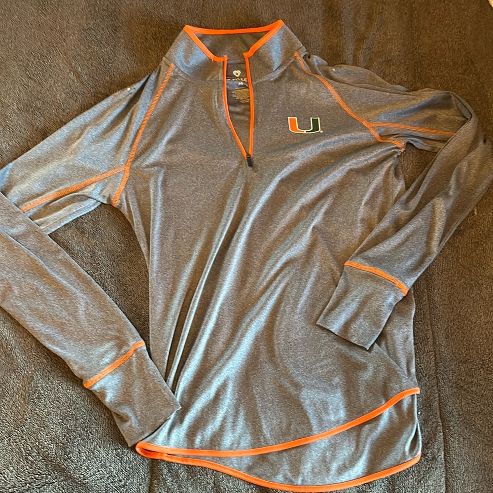 Woman’s Miami Hurricanes quarter zip